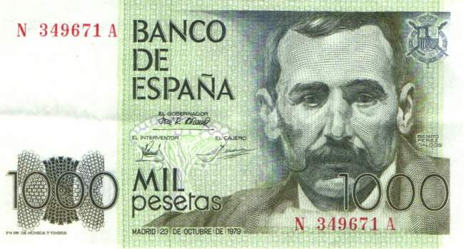 1000 Pesetas 23.10.1979